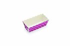8122 Welcome Home Brands Rectangular Mini Loaf Purple Polka Dot 500 Pieces 816048019573