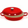 850002223965 Klee Utensils Quart Red Casserole Dish With Lid 850002223965 Klee Utensils Quart Red Casserole Dish With Lid
