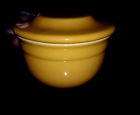 858621 Emile Henry France Butter Pot Keeper Yellow Gold Estate Find