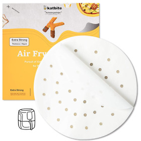 5832129 9 Inch Parchment Paper Air Fryer Liners Perforated Round Nonstick 120 Pieces