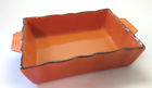 93-edrt22 Chantal Orange Rectangle Dish Qt Bake Freeze Serve Stoneware Casserole