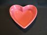 93-hf13 Chantal Pink Heart Shaped Cup Baking Dish Ramekin Candy Euc