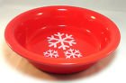 93-snf28l Rr Chantal Snowflake Red Baker Quart Bake Freeze Serve Stoneware