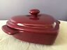 93-hcsh16 93hcsh21 Chantal Burgundy Qt Baking Casserole Dish With Lid