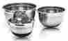 987499500 Imperial Home 4 Pcs Stainless Steel German Mixing Bowls Set With Non-skid Silicone Bottoms Sh
