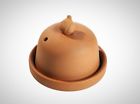 99100m Romertopf Lloyd Natural Clay Garlic Roaster Glazed Bottom 0036588991003