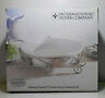99110925 International Silver Steel Rack With Round Porcelain Casserole 028225637702
