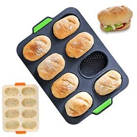 A-xintong 2pcs Silicone Baking Pans Food Grade Nonstick Bread Molds H