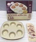 A608 Club Microwave Vintage Muffin Baking Pan Cup Lifetime Non Stick