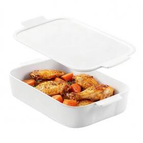 1236741-1128 Abestware Baking Dish 9x13 White Casserole With Lid Ceramic For Oven 4