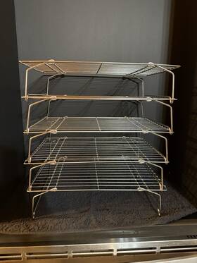 206800j151c570tn30vk1 Abizarch 5-tier Cookie Cooling Rack 13.4 Inch X9.4 Collapsible Baking Stacka