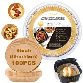 Ailun 221243285304 Air Fryer Paper Liners 9inch 100pcs Non-stick Parchment Oil Resistant
