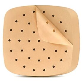 Air Fryer Disposable Paper Liner200pcs 8.5 Inches Round Perforated Cooking