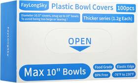 Aiyingsitan Shenzhen Technology Co. Ltd. 445021451401 100 Plastic Bowl Covers For Banneton Bread Proofing Basket Fits Bowls Up To 10 Inch
