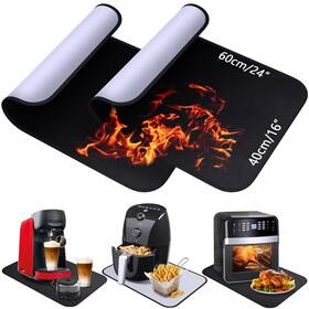 Gs01 Alckijy 2 Pcs Heat Resistant Mat For Countertop 16 Inch X 24 Silicone Protec