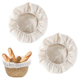 Algasan 715787967896 2 Pcs Bread Proofing Basket Cover 9 Inch Round Bannetons Liners Home