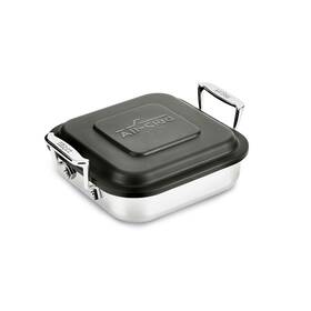 All-clad 011644911256 Specialty Stainless Steel And Plastic Lid Square Covered Baking Pan