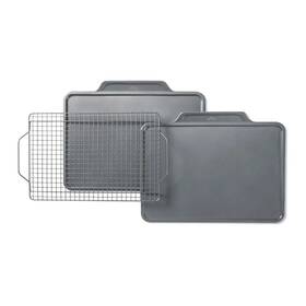 All-clad 011644914103 Pro-release Nonstick Cookie Sheet Set 3-piece Baking Pans Oven Safe Fl All-clad 011644914103 Pro-release Nonstick Cookie Sheet Set 3-piece Baking Pans Oven Safe Fl