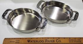 All-clad 011644914547 7 Inch Oval Stainless Steel Gratin Baker Specialty Cookware Used All-clad 011644914547 7 Inch Oval Stainless Steel Gratin Baker Specialty Cookware Used
