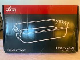 59906 All-clad New In Box Gourmet Accessories Stainless Steel Lasagna Pan