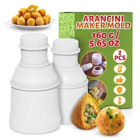 Nbt-001 Alpenkok Arancini Maker Mold Rice Ball 160g/5.65oz - Set Of 2 Molds Round And Po