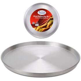 Alpine Cuisine 643700202321 Aluminum Round Baklava Tray 18.5-inch - Bakeware Pizza Cooking Pan For Oven