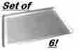Alxp-1826p-6 Winware By Winco 6 Sheet Pans 18 Inch X 26 Aluminum 711099441406
