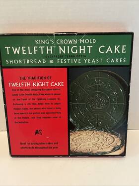 Amco 019578100319 Kings Crown Mold Twelfth Night Cake Terra Cotta Pan For Shortbread Vintage