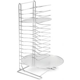 19029 American Metalcraft 704339048008 Chrome-plated Steel Standard Pizza Rack 15 Slots