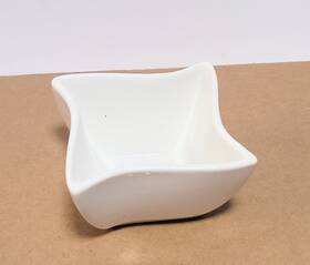 Sqvy2 American Metalcraft New 12 White Porcelain 2.5oz Squavy Sauce Condiment Dip Cups
