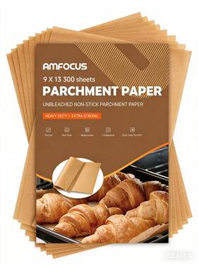 Amfocus 768825804844 300 Pcs Parchment Paper Sheets 9x13 In Nonstick Precut Baking For Amfocus 768825804844 300 Pcs Parchment Paper Sheets 9x13 In Nonstick Precut Baking For