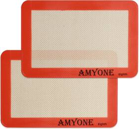 Amyone 726084417236 Silicone Baking Mat For 1/8 Sheet Pan Eighth Non-stick S