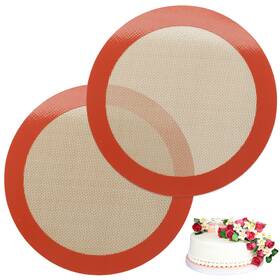 Amyone 779296511254 2 Pack 9 Inch Round Silicone Baking Mats For Bread Tortilla Macaron Pastry Amyone 779296511254 2 Pack 9 Inch Round Silicone Baking Mats For Bread Tortilla Macaron Pastry