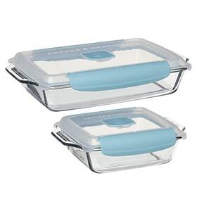 Anchor Hocking 076440143737 4 Piece Truelock Locking Lid Bakeware Set - 3 Quart Baking Dish And 8 Inch Sq Anchor Hocking 076440143737 4 Piece Truelock Locking Lid Bakeware Set - 3 Quart Baking Dish And 8 Inch Sq