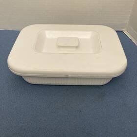 552-11 Anchor Hocking White Microware Supreme 1.5 Quart Baking Dish