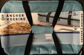 Cz13216l20-ah Anchor Hocking Truefit 3 Pc. Bake N Take Quart Casserole With Lid And Tote Bag Cz13216l20-ah Anchor Hocking Truefit 3 Pc. Bake N Take Quart Casserole With Lid And Tote Bag