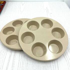 Pm447-t1 Anchor Hocking Lot 2 1/2 Dozen Standard Cupcake Muffin Microwave Baking Pans 10 Inch Pm447-t1 Anchor Hocking Lot 2 1/2 Dozen Standard Cupcake Muffin Microwave Baking Pans 10 Inch