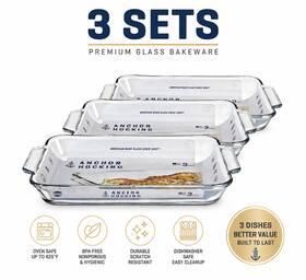 Z81935l20 Anchor Hocking 3 Quart Glass Baking Dish 81935l20 Casserole Pan Pack Z81935l20 Anchor Hocking 3 Quart Glass Baking Dish 81935l20 Casserole Pan Pack