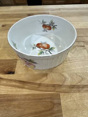 7931 Andrea By Sadek 7333 Fruit Oven To Table Cookware #7931 Souffle Casserole Dish 6 1/2 Inch