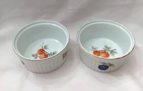 7334 Andrea By Sadek Lot Of 2 Fruit Oven To Table Cookware Ramekins