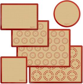 Usbm-602 Angadona Silicone Baking Mat Set Of 6 Easy Clean And Non-stick Food Grade Reusable