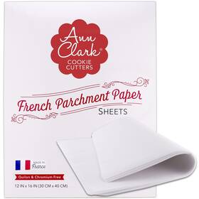 38-001 Ann Clark Cookie Cutters Parchment Paper Sheets For Baking Made In France Natural Nonstick 38-001 Ann Clark Cookie Cutters Parchment Paper Sheets For Baking Made In France Natural Nonstick