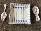 Anthropologie Exclusive Lucerne Collection Set Square Pan Spoon Rest Cake