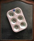 Anthropologie Muffin Filomena Cupcake Pan Bakeware Baking Floral Red Hearts