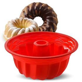 Aokinle 742377395302 Silicone Fluted Bunte Cake Baking Pan European-lfgb Top-level Round