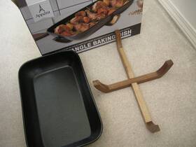 Appetit 041979207755 Porcelain Baking Dish 15x10x3 Inch Oven Microwave Dishwasher Safe With Trivet Appetit 041979207755 Porcelain Baking Dish 15x10x3 Inch Oven Microwave Dishwasher Safe With Trivet