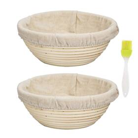Aqingr 749789650845 Bread Proofing Basket Banneton Brotform With Liner Round 2 Pcs 7 Inch Abeauty Aqingr 749789650845 Bread Proofing Basket Banneton Brotform With Liner Round 2 Pcs 7 Inch Abeauty
