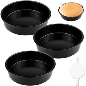 A250107 Artcute 8-inch Cake Pan Set Of 3 Non-stick Baking Layer Pans With 100 Pieces Parchment A250107 Artcute 8-inch Cake Pan Set Of 3 Non-stick Baking Layer Pans With 100 Pieces Parchment