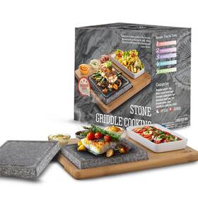Artestia 620002880211 Cooking Stones For Steak Sizzling Hot Stone Set Rock