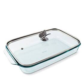 Arthur Court 752659082325 Glass Casserole Dish With Metal Butterfly Lid Handle Baking - Perfect To Arthur Court 752659082325 Glass Casserole Dish With Metal Butterfly Lid Handle Baking - Perfect To